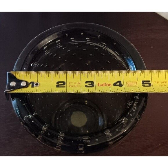 Whitefriars Smokey Brown Vase Bullicante Controlled Bubbles 7.5" Excellent Cond - Picture 7 of 7